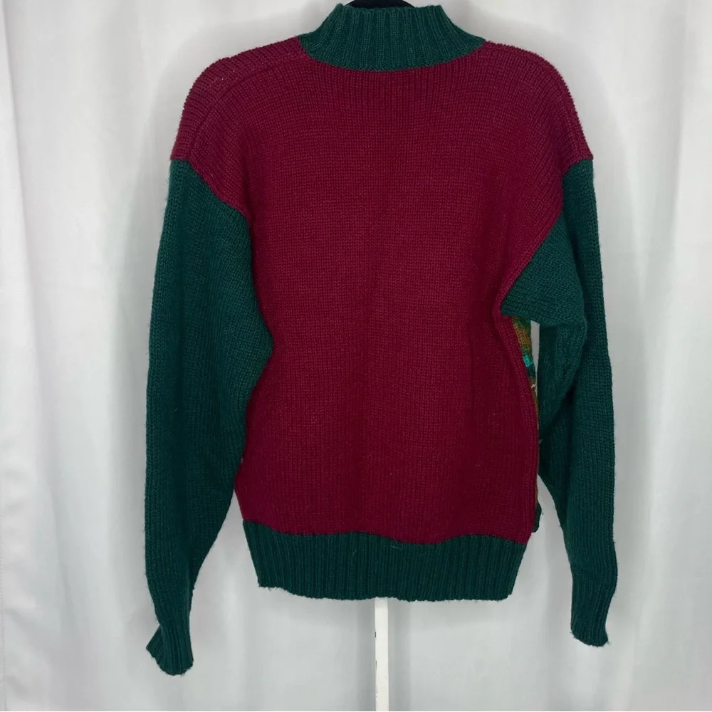 VTG Millers Sportif Equestrian Wool Sweater with Horse and Fox Motif - Picture 8 of 11